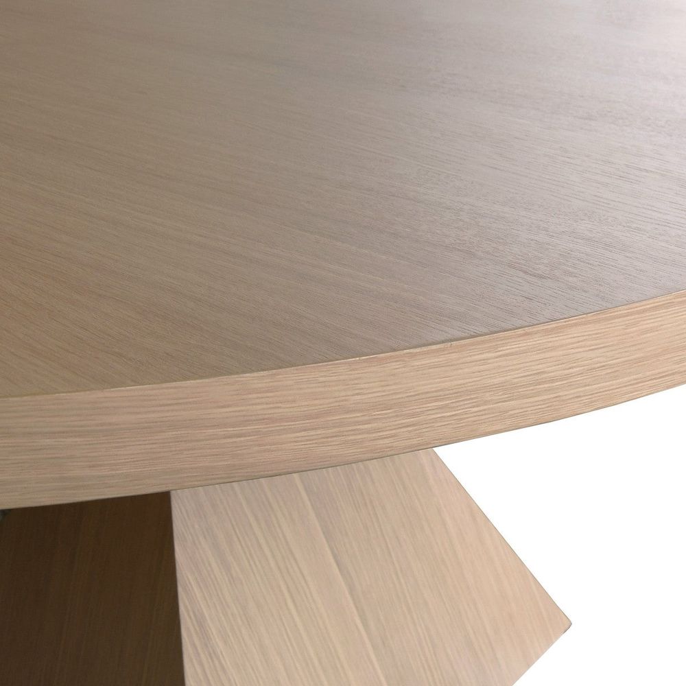 Dining Tables Newport - Sculptural Base Dining Table In Natural Oak