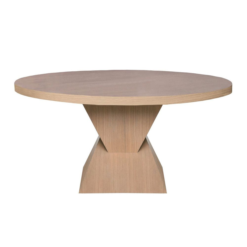 Dining Tables Newport - Sculptural Base Dining Table In Natural Oak