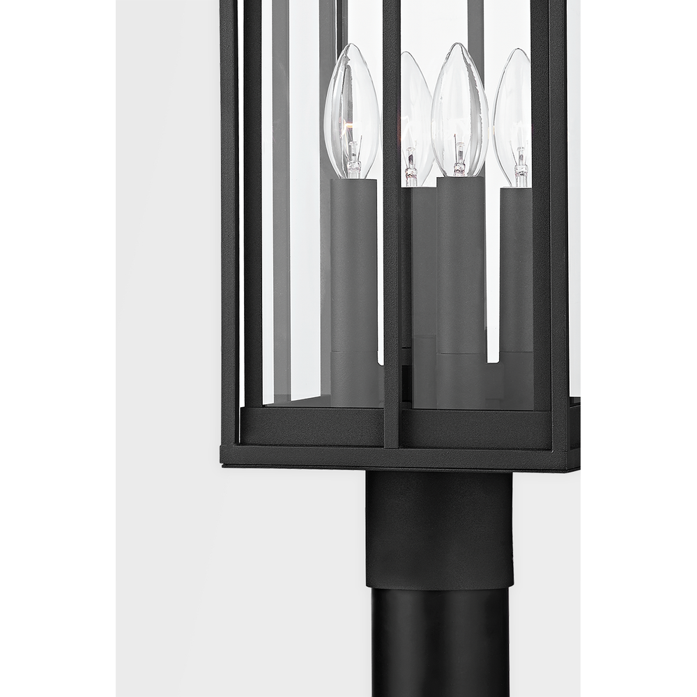 Outdoor Lighting: Post Lanterns Longport Post - Textured Black