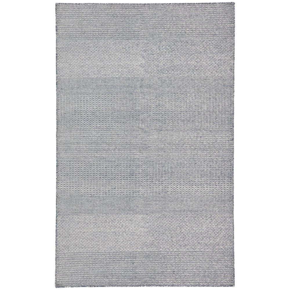 Runners Velthia Handmade Geometric Dark Blue/ Ivory Runner Rug (2'6"X10')