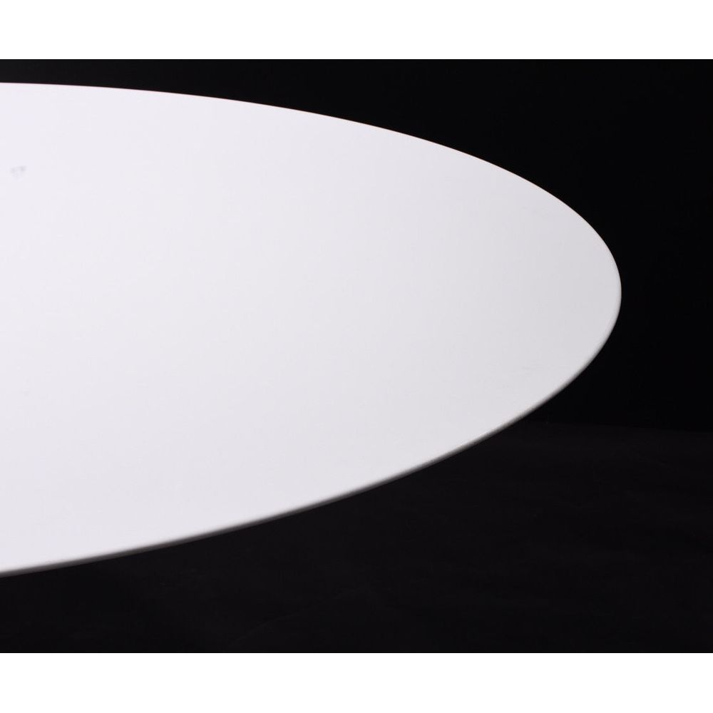 Quartz Pedestal Tulip Dining Table - Oval