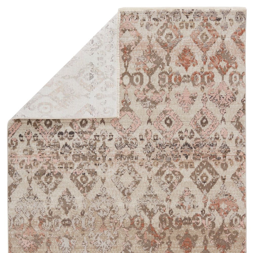 Cypress Asani Ikat Tan/ Light Pink Runner Rug (2'6"X8')