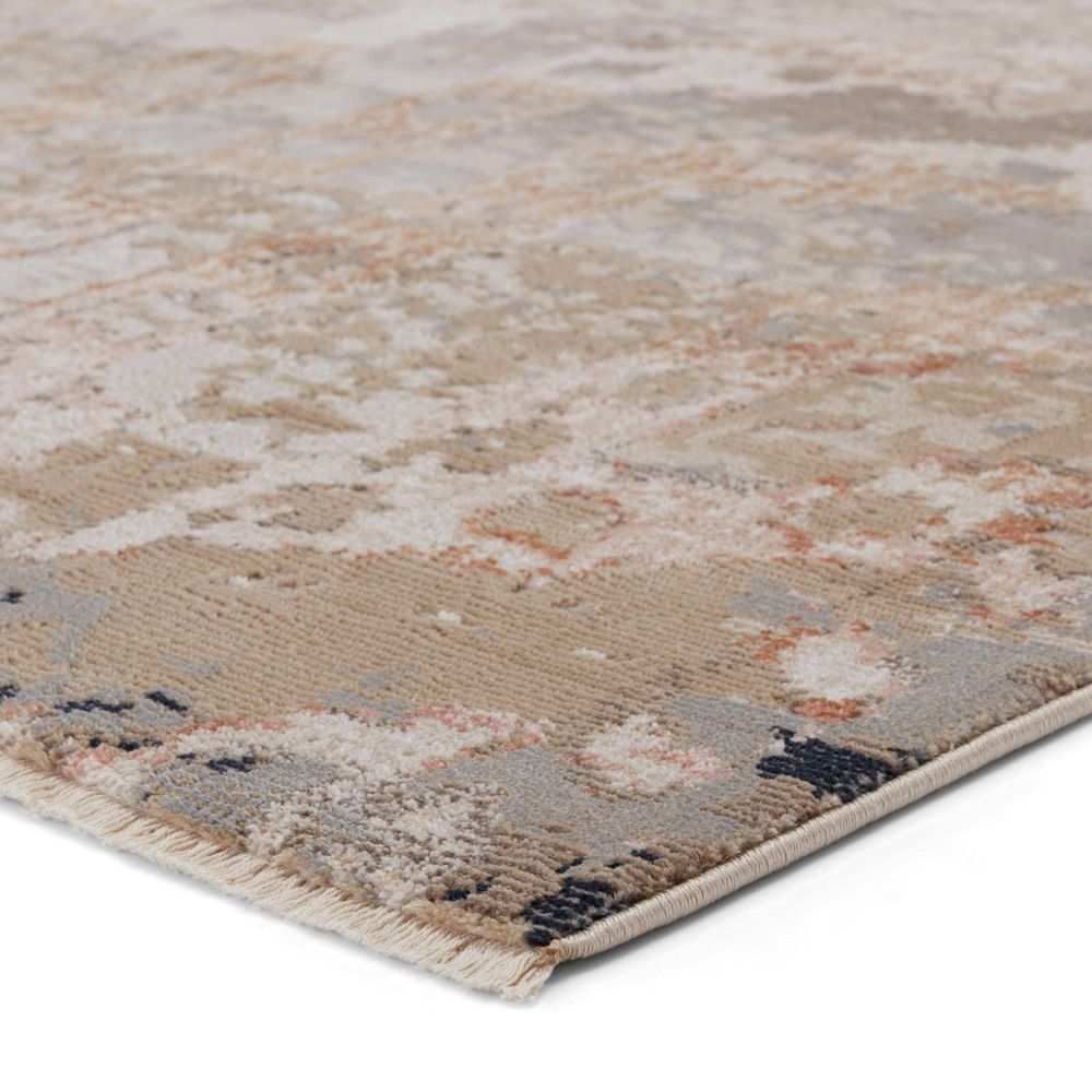 Cypress Yarden Medallion Tan/ Gray Runner Rug (2'6"X8')