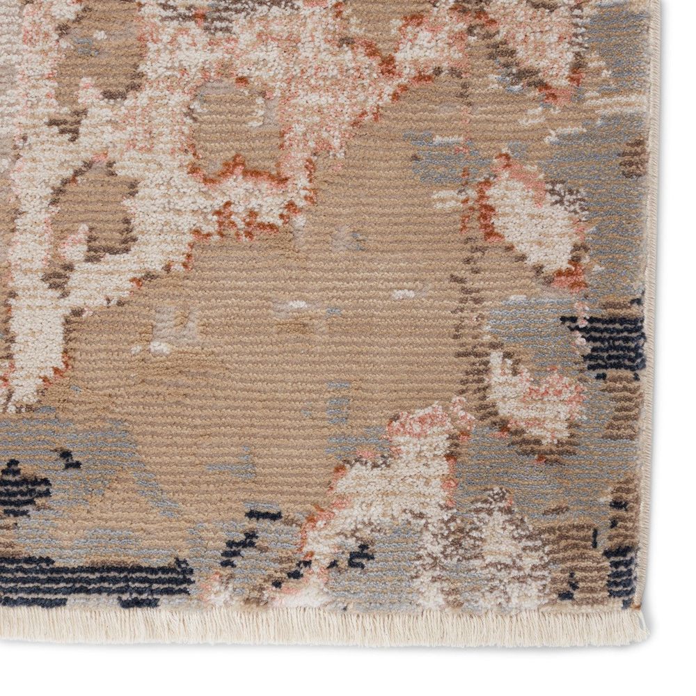 Cypress Yarden Medallion Tan/ Gray Runner Rug (2'6"X12')
