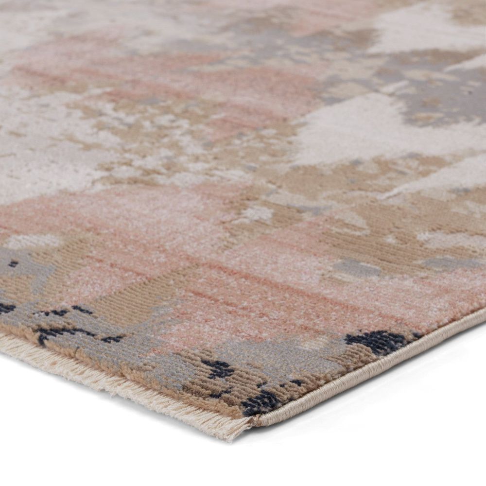 Cypress Zevi Chevron Beige/ Light Pink Runner Rug (2'6"X12')