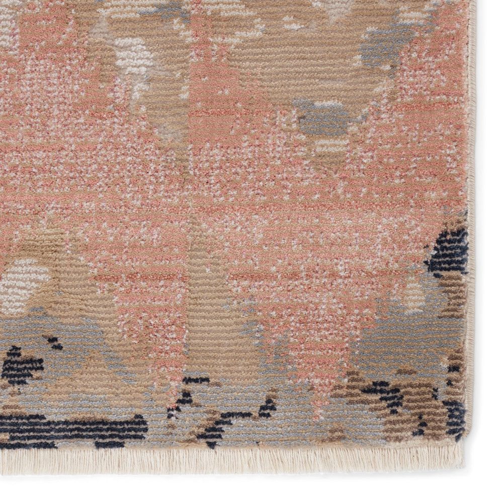 Cypress Zevi Chevron Beige/ Light Pink Runner Rug (2'6"X12')