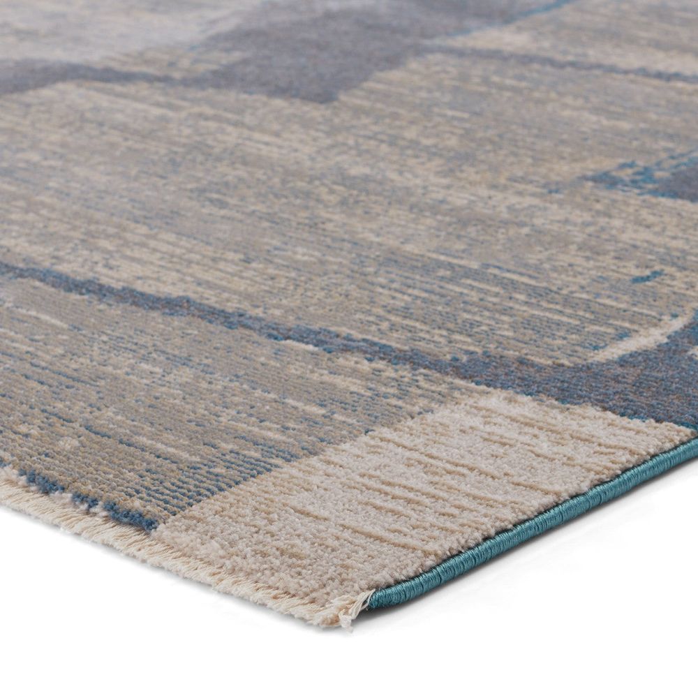 Cypress Lehana Abstract Blue/ Gray Runner Rug (2'6"X12')