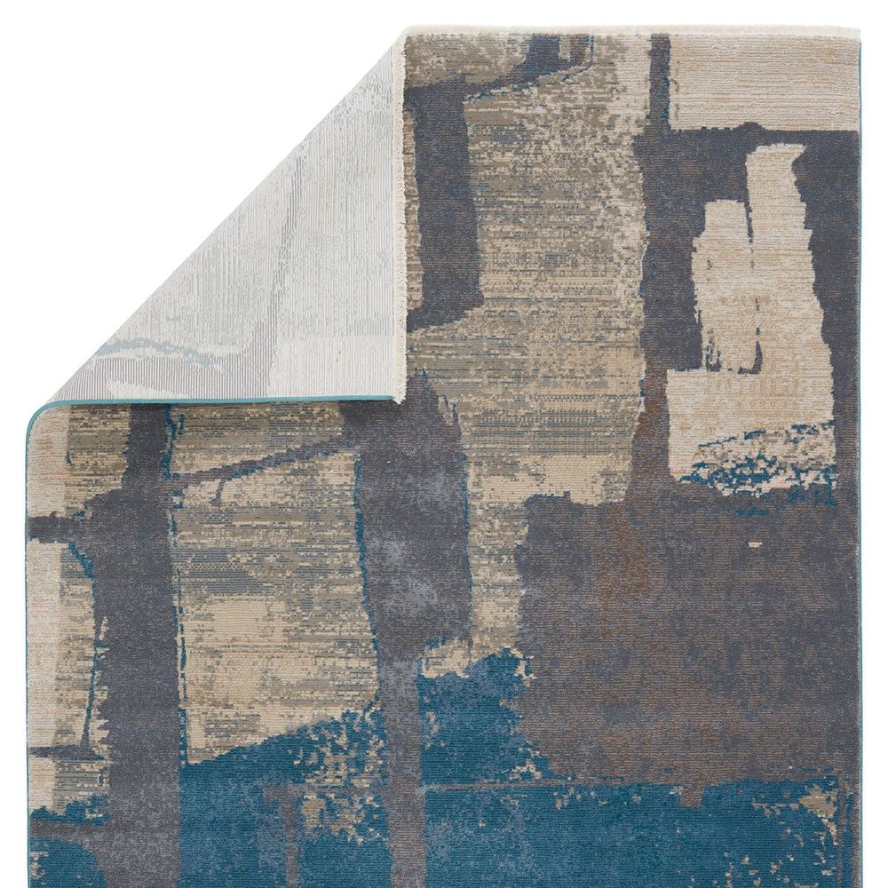 Cypress Lehana Abstract Blue/ Gray Runner Rug (2'6"X8')
