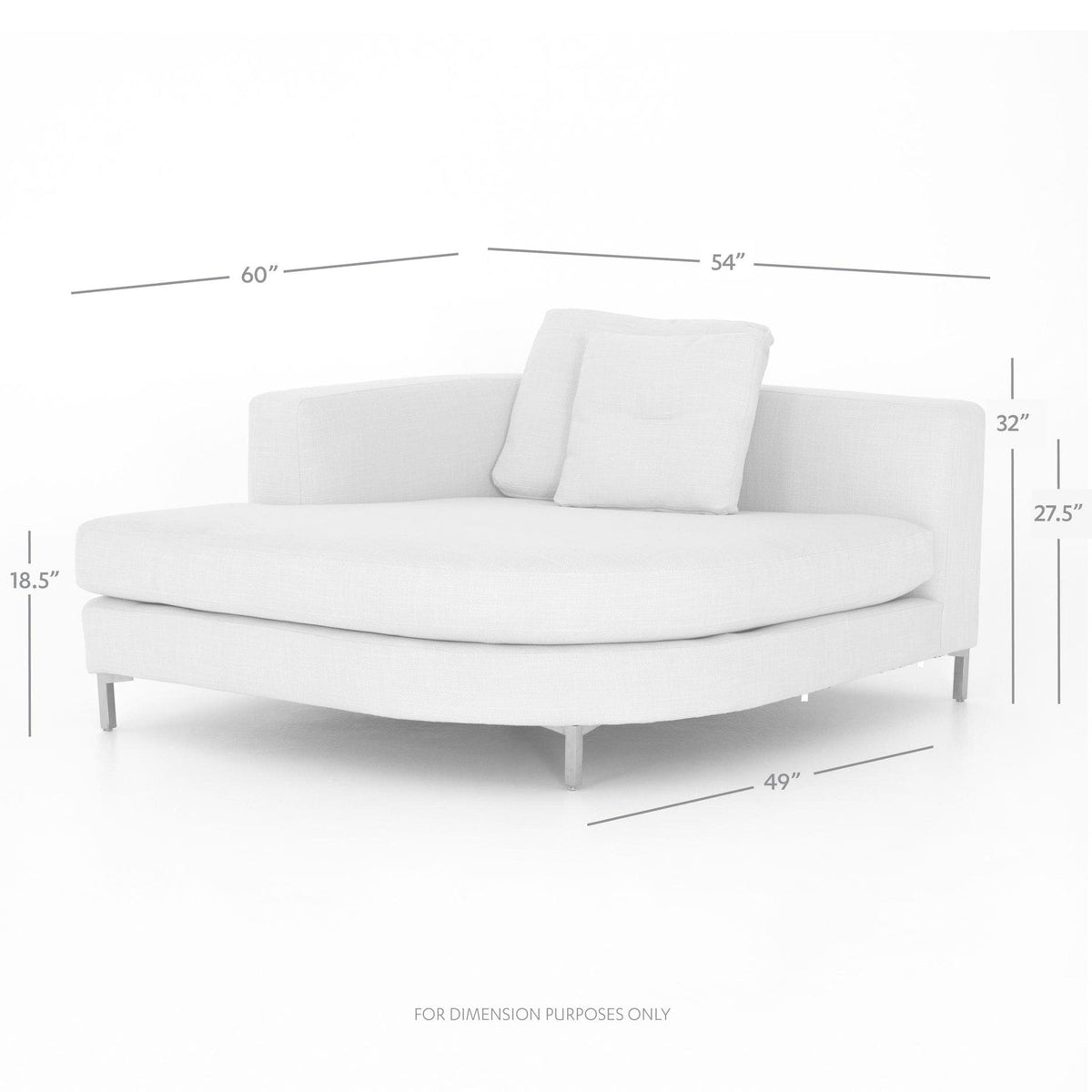 Greer Left-Arm-Facing Rounded Chaise - Avery Tusk - additional view 2