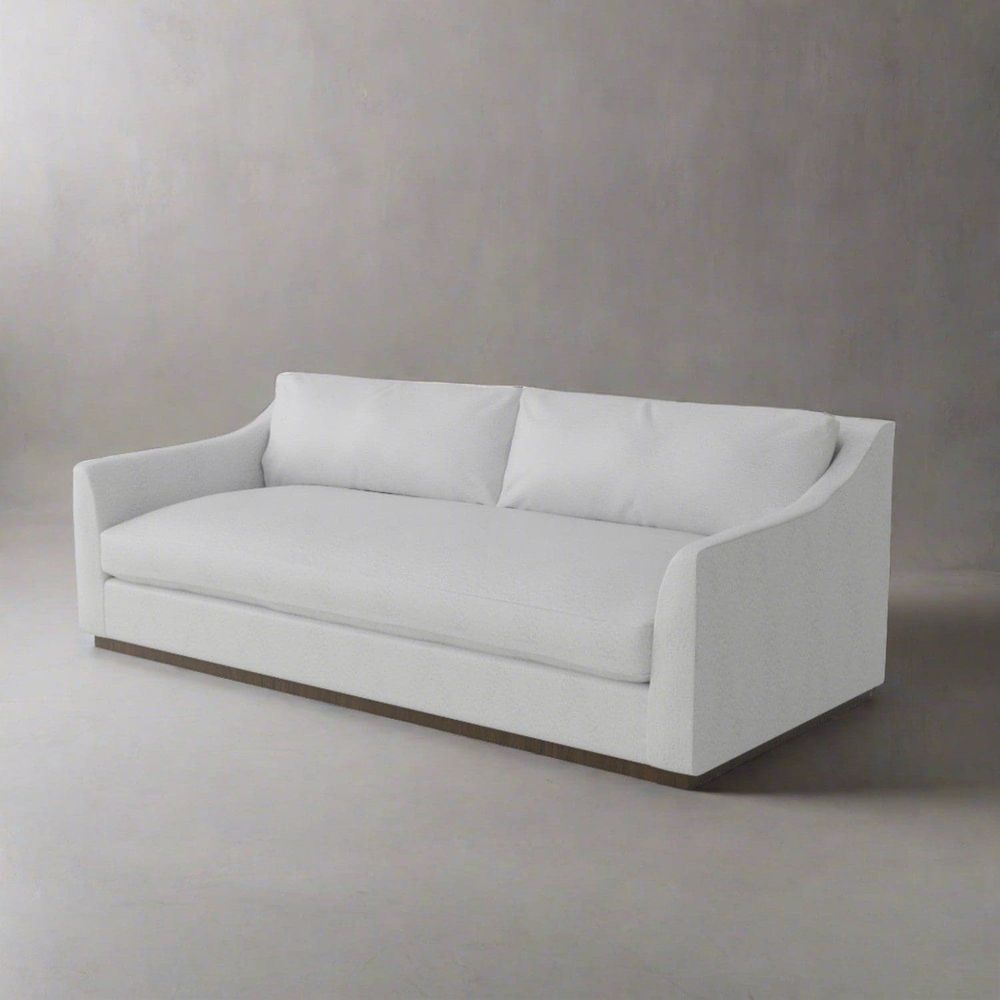 Sophia Slope Arm Sofa - Bliss Snow