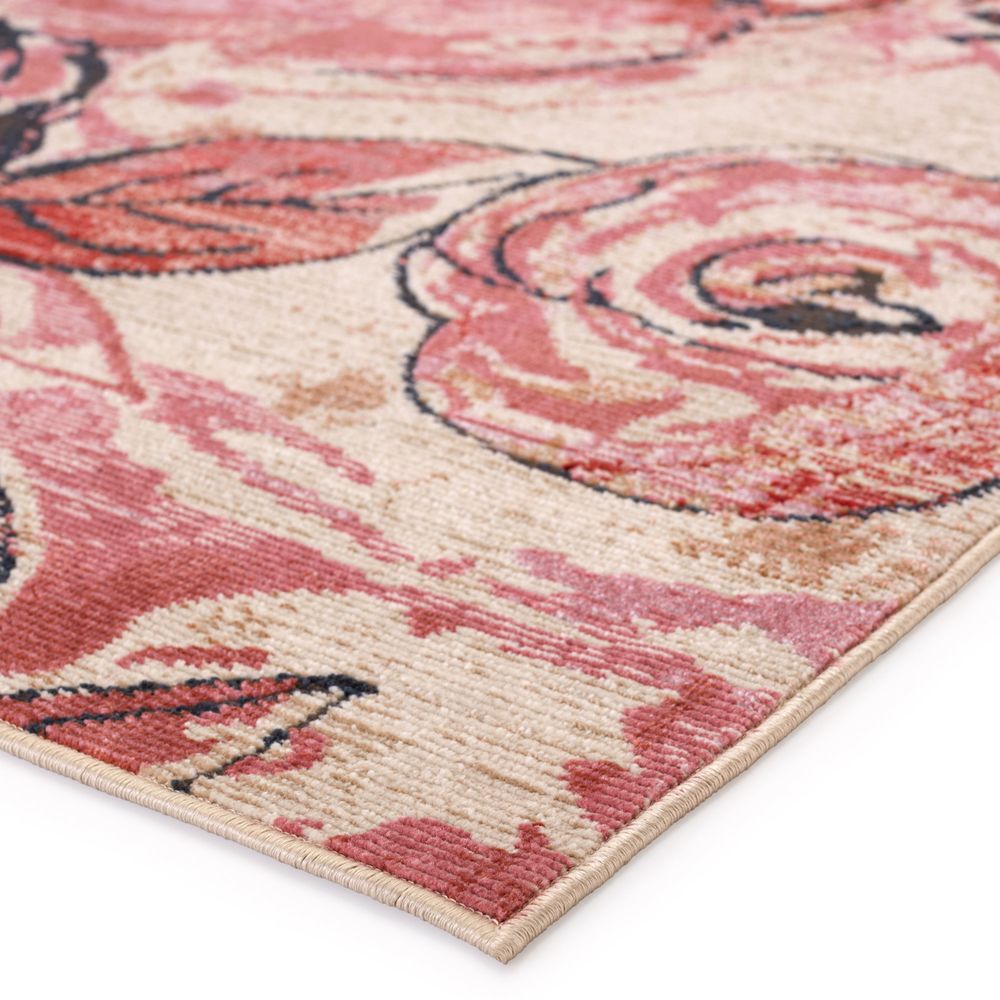 Merine Hemingway Floral Pink/ Beige Runner Rug (2'6"X8')