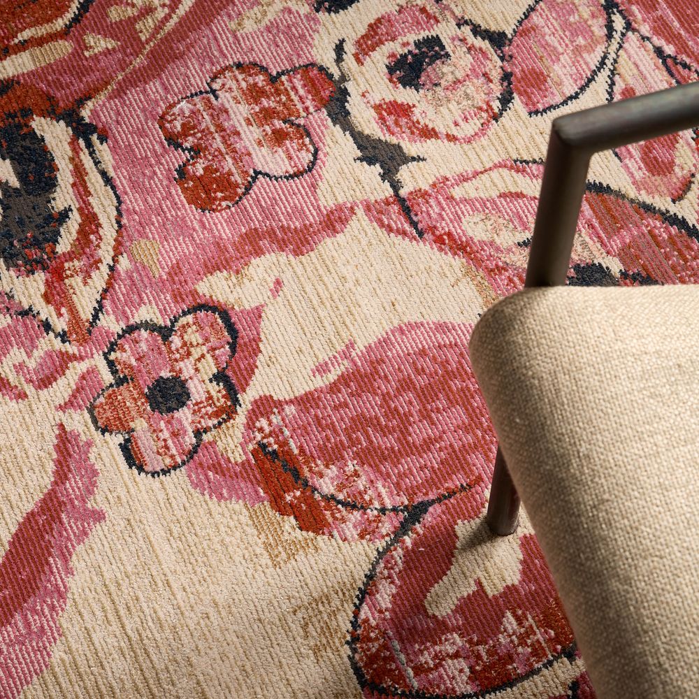 Merine Hemingway Floral Pink/ Beige Runner Rug (2'6"X8')