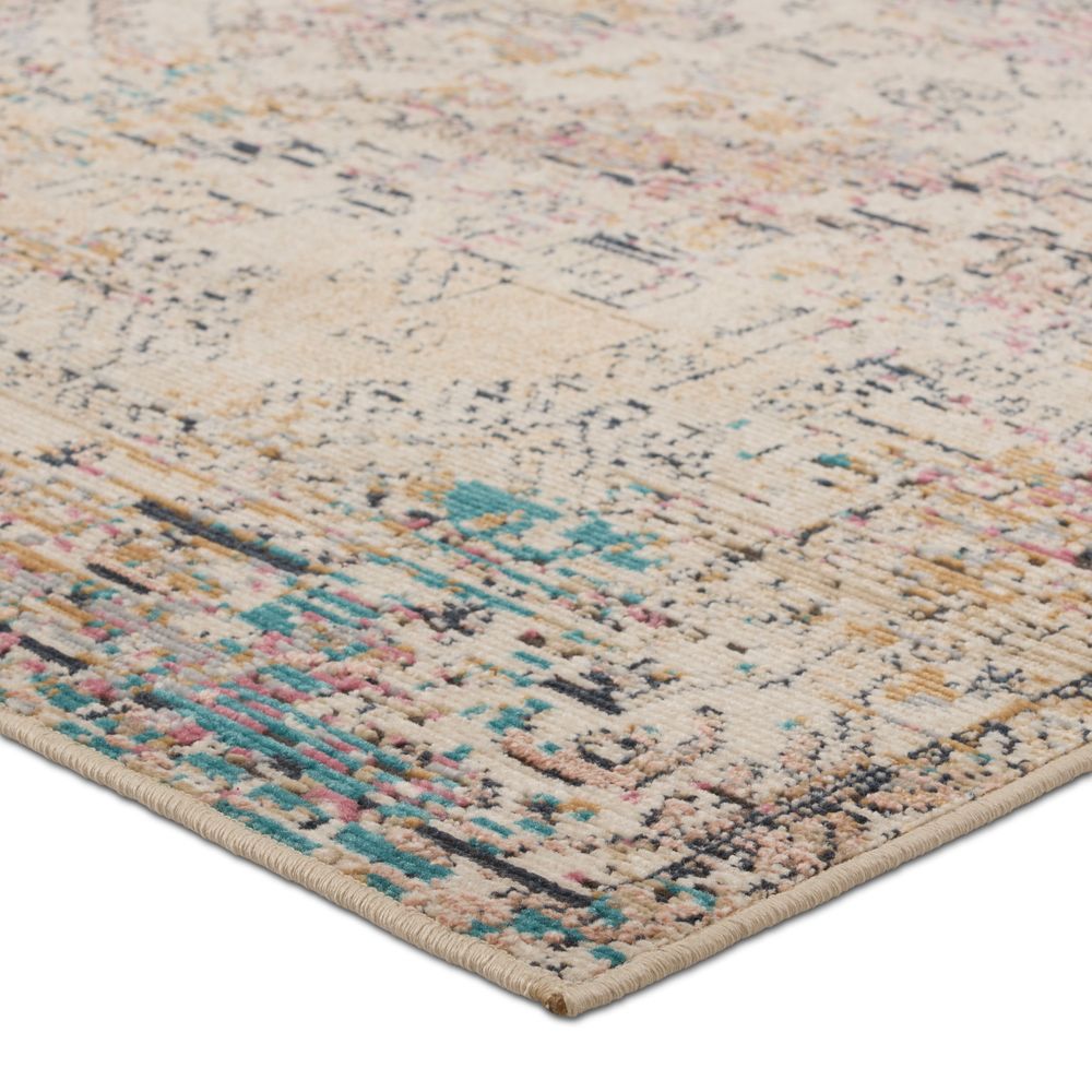 Merine Artemia Medallion Multicolor/ Ivory Runner Rug (2'6"X8')