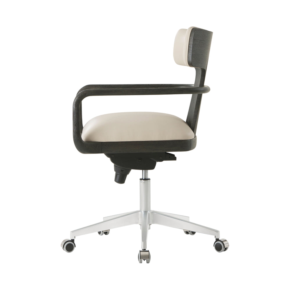 Task Chairs Repose Wooden Upholstered Study Chair - Charcoal Oak