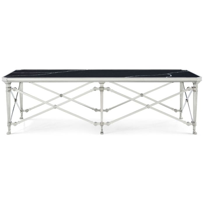 Coffee Tables Spencer London Rectangular Nickel Cocktail Table
