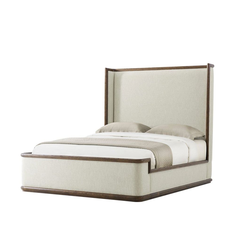 Catalina US Bed-Theodore Alexander-THEO-TA82011.1CIR-BedsUpholstered US Queen Bed-Earth-6-France and Son