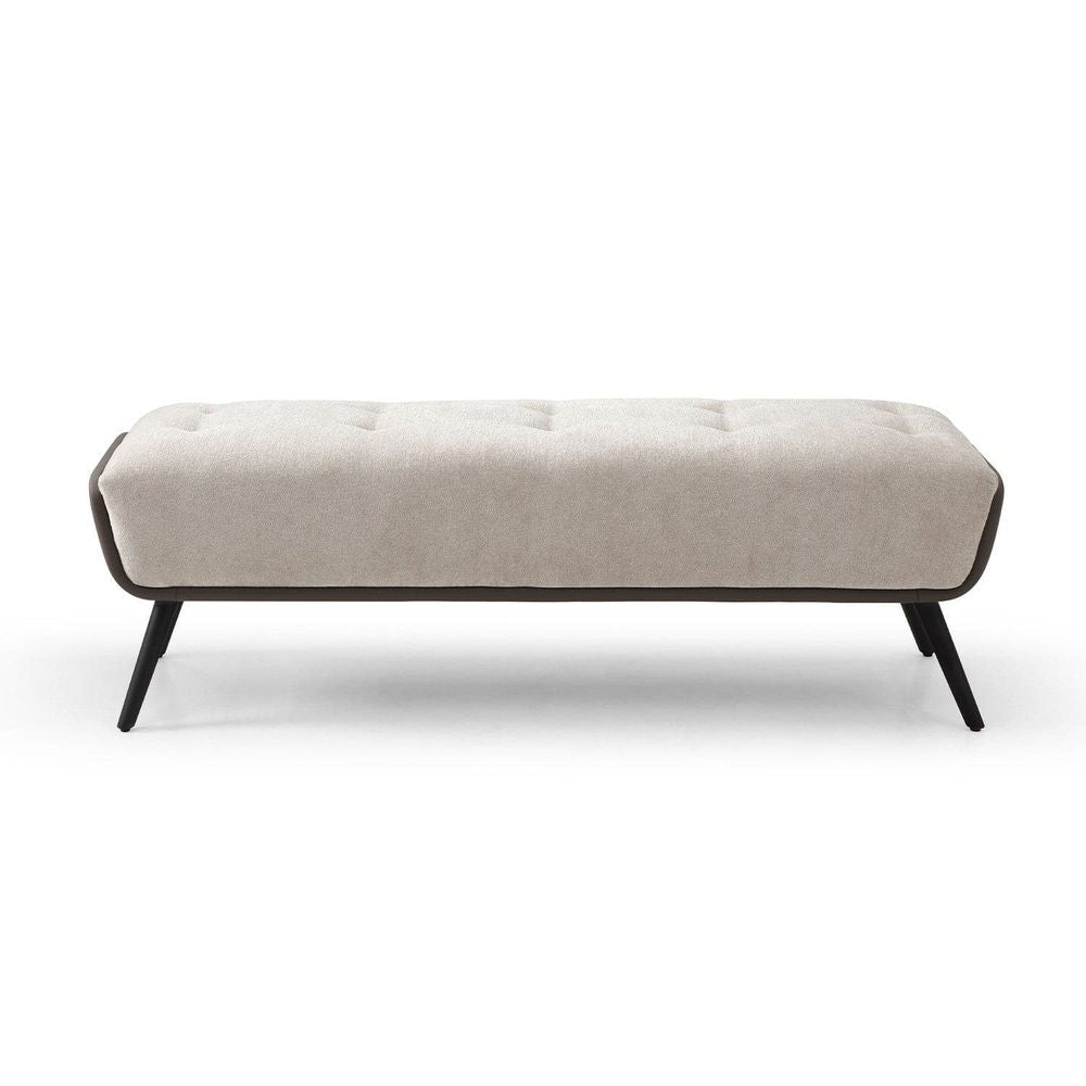 Teddy Bench-Whiteline Modern Living-WHITELINE-BN1846-BEI-Benches-2-France and Son