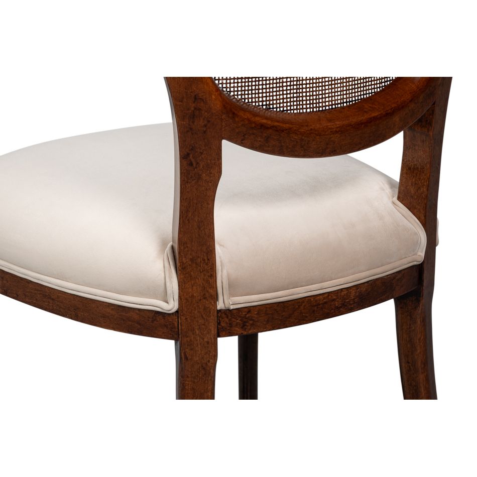 Oval Cane Back Side Chair - Set of 2