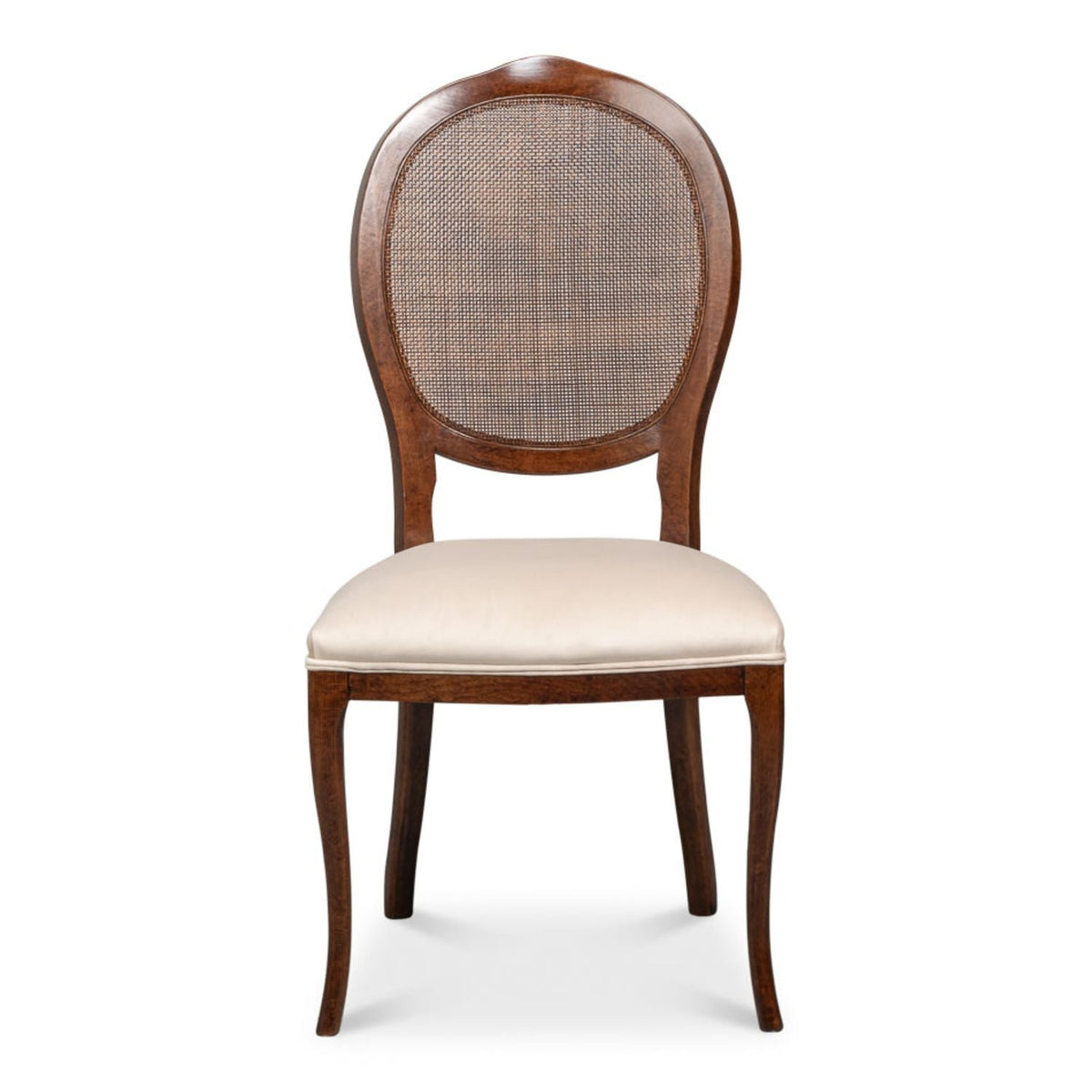 Oval Cane Back Side Chair - Set of 2