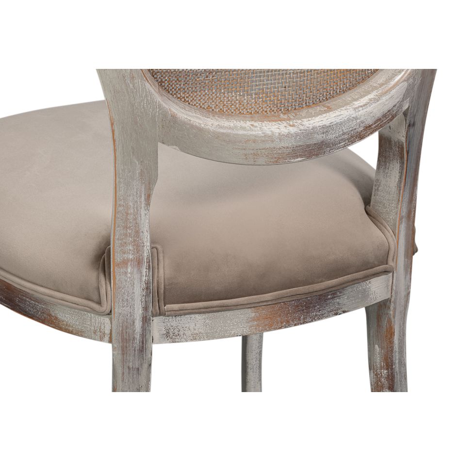 Oval Cane Back Side Chair - Set of 2