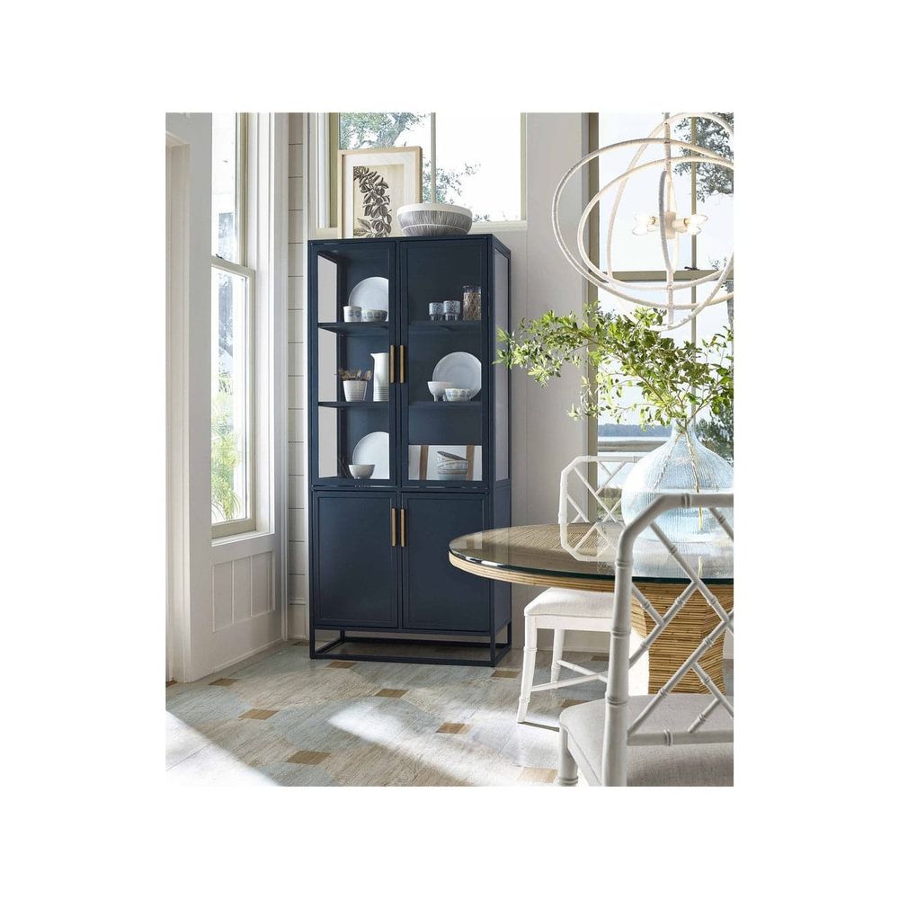 Getaway Santorini Tall Metal Kitchen Cabinet-Universal Furniture-UNIV-U033C676-Bookcases & Cabinets-1-France and Son