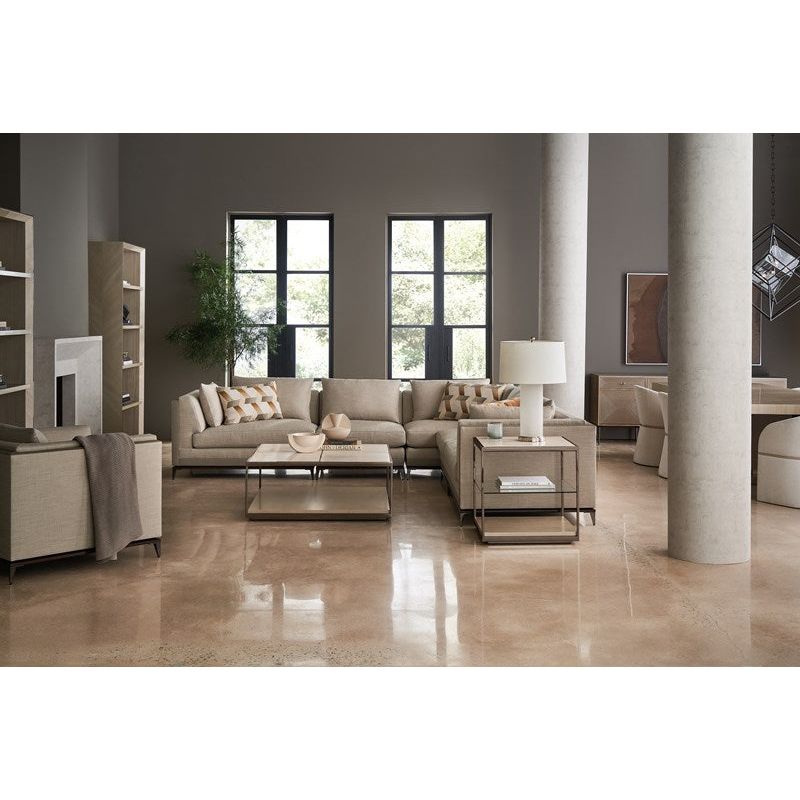 Sectionals: Parts Islander Raf Loveseat - Brown, Bronze
