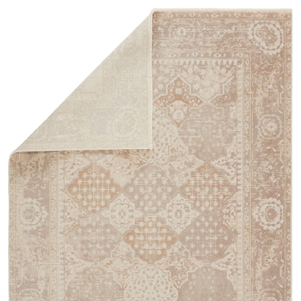Runners Manipur Trellis Gold/ Light Gray Runner Rug (2'6"X12')