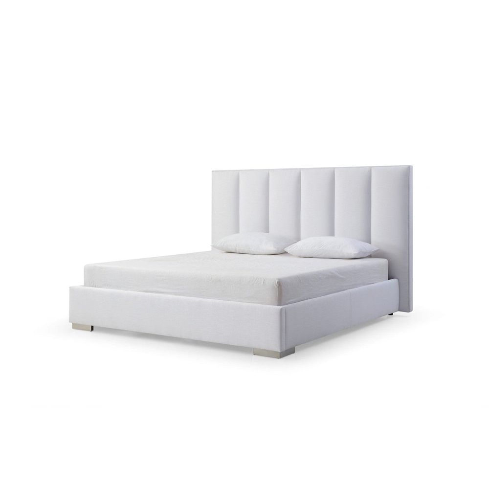Velvet Bed-Whiteline Modern Living-WHITELINE-BQ1655-BLK-BedsBlack-Queen-6-France and Son