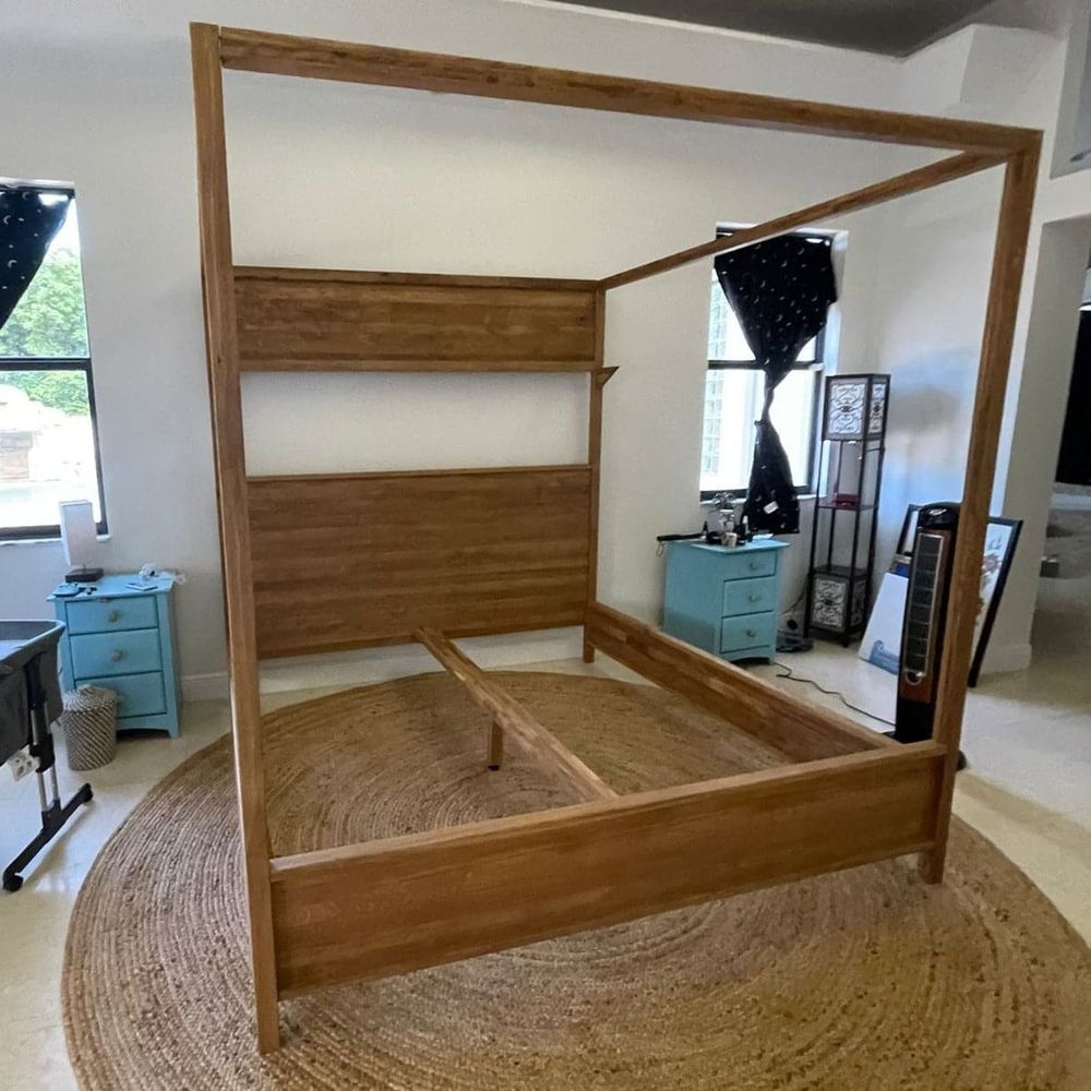 Martindale Canopy Bed-France & Son-FL1909-Q-BedsQueen-10-France and Son