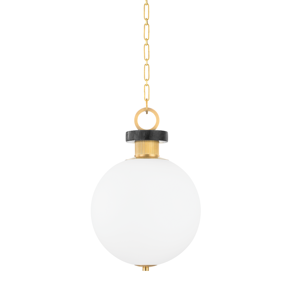 Haru 1 Light Small Pendant-Corbett Lighting-CORBETT-395-13-VB-PendantsBrass-2-France and Son