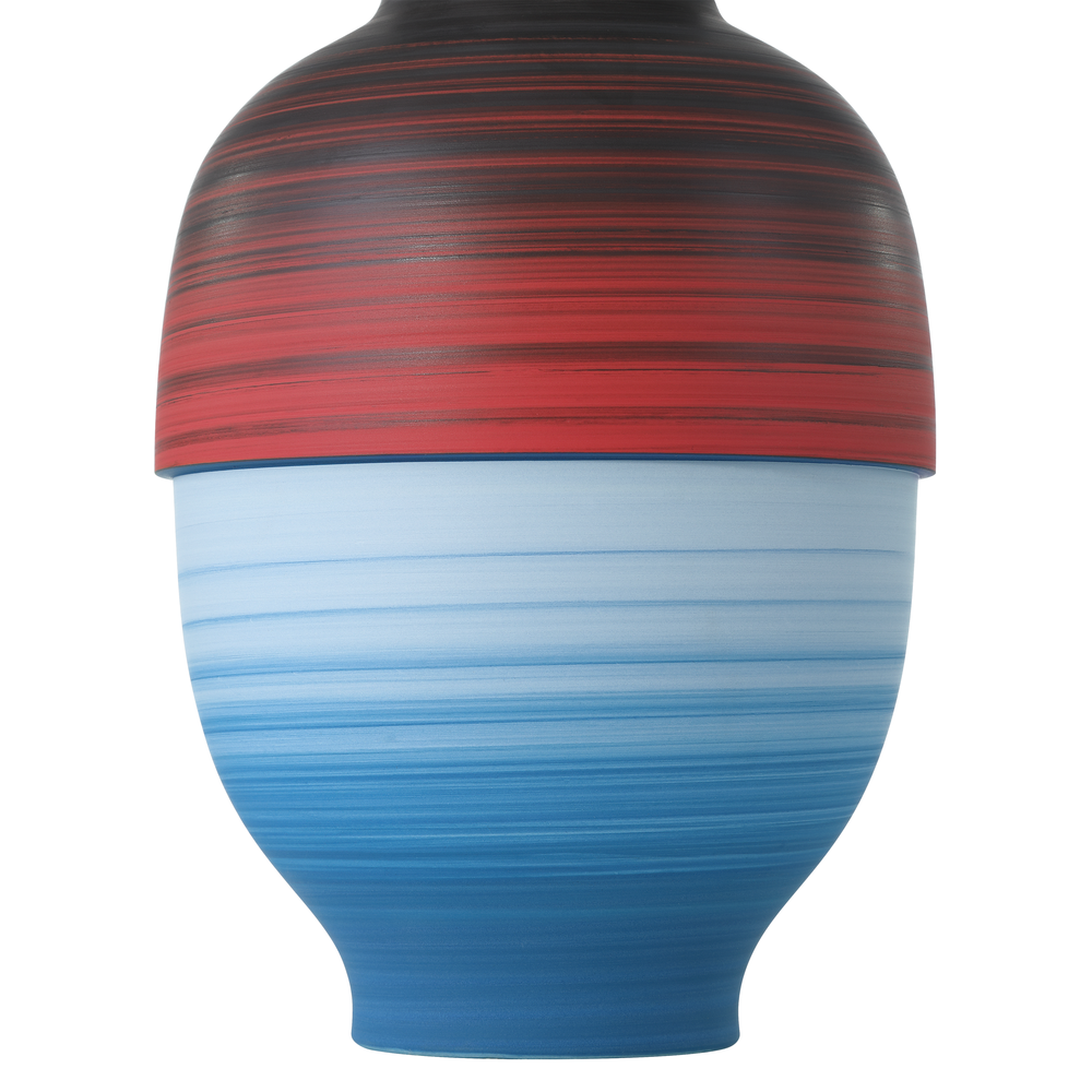 Vases Happy 80's Black, Blue, Red & Orange Vase Set of 3