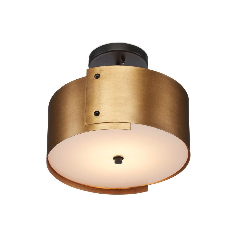 Flush Mounts Ritsu Brass Semi-Flush Mount