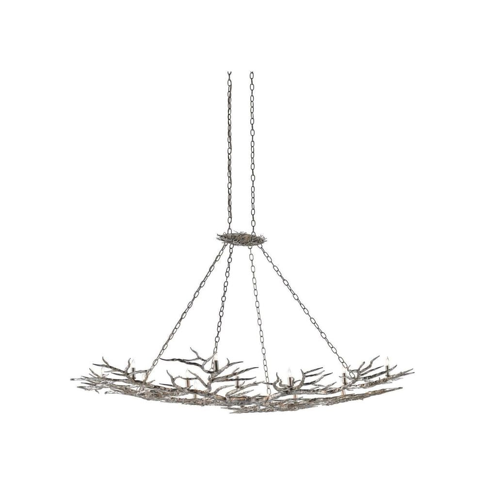 Chandeliers Rainforest Large Silver Chandelier