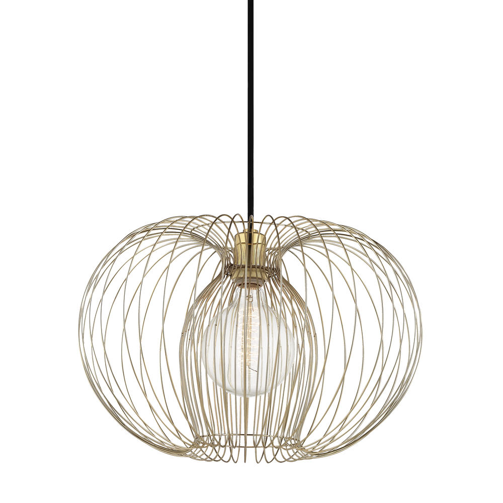 Jasmine 1 Light Large Pendant-Mitzi-HVL-H181701L-PB-PendantsPolished Brass-1-France and Son