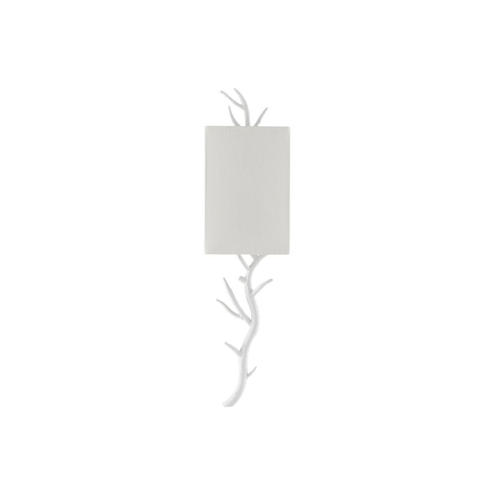 Wall Lighting Baneberry White Wall Sconce, White Shade, Left