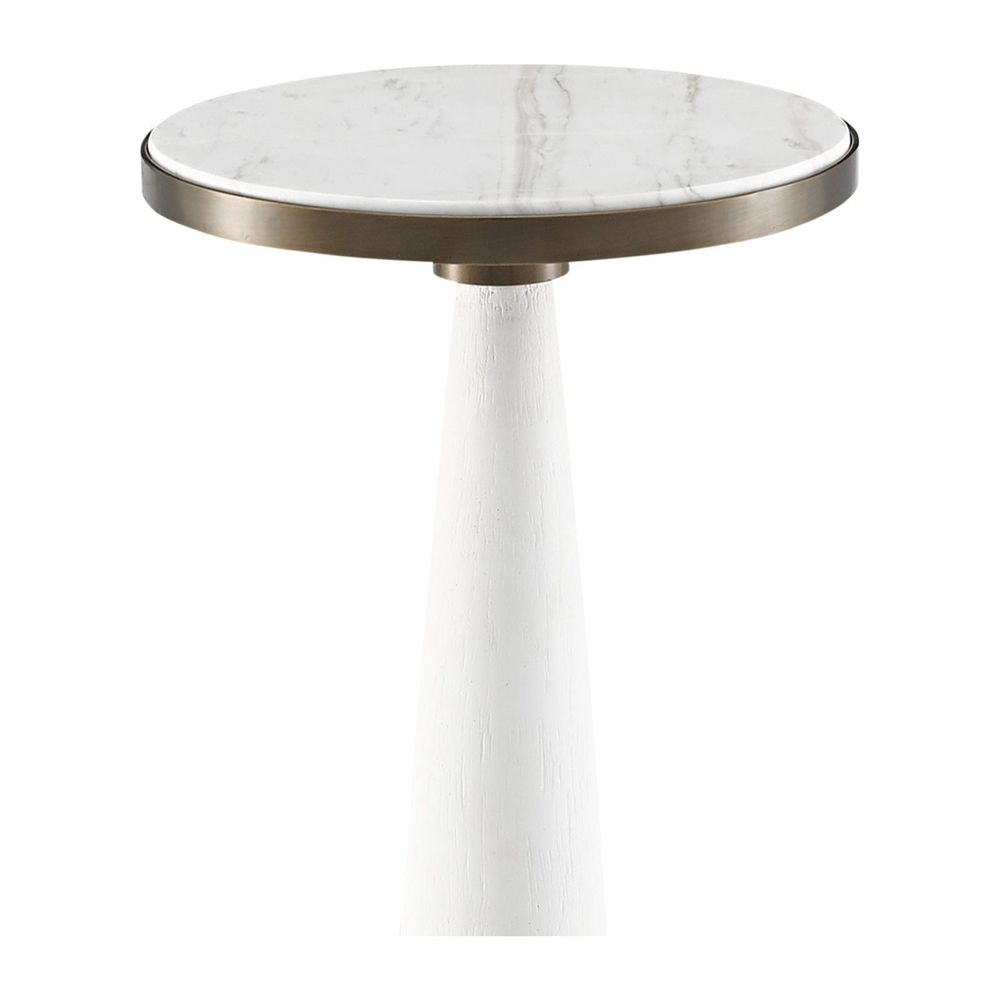 Side Tables Greta White Drinks Table