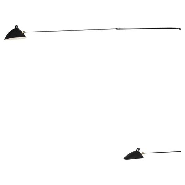 MSC-R4 Four Arm Rotating Wall Sconce - Plug-in-France & Son-LBW035BLKD-Wall Lighting-2-France and Son