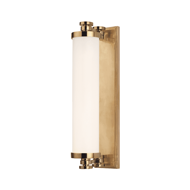 Sheridan Led Bath Bracket-Hudson Valley-HVL-9708-AGB-Bathroom LightingAged Brass-1-France and Son