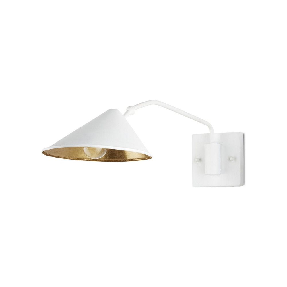 Wall Lighting Serpa White Single Swing-Arm Wall Sconce
