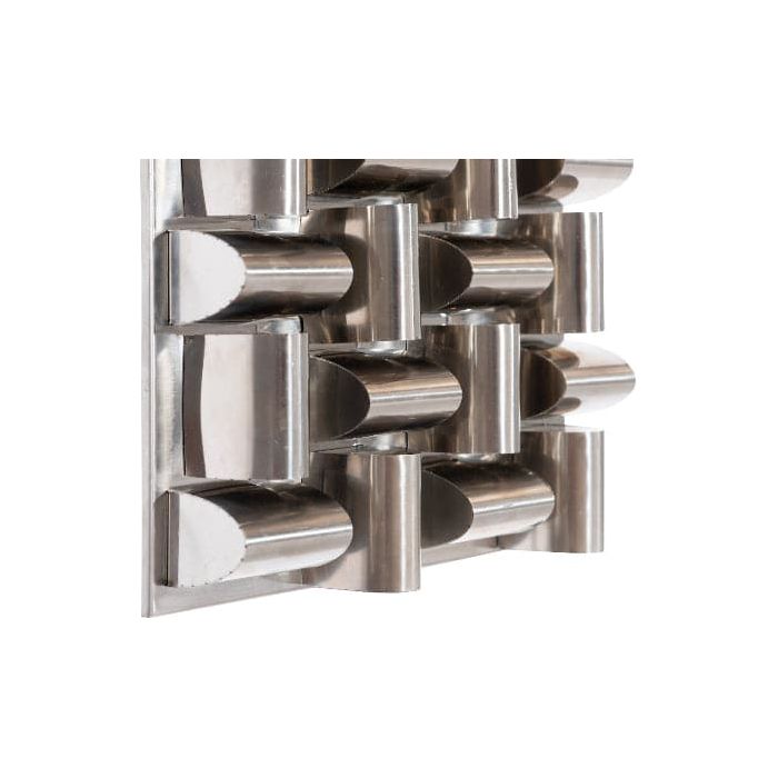 Arete Wall Tile, Stainless Steel-Phillips Collection-PHIL-CH65060-Wall Decor-3-France and Son