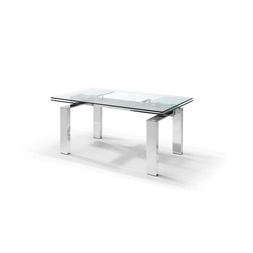 Cuatro Extendable Dining Table-Whiteline Modern Living-WHITELINE-DT1234-Outdoor Dining Tables-3-France and Son