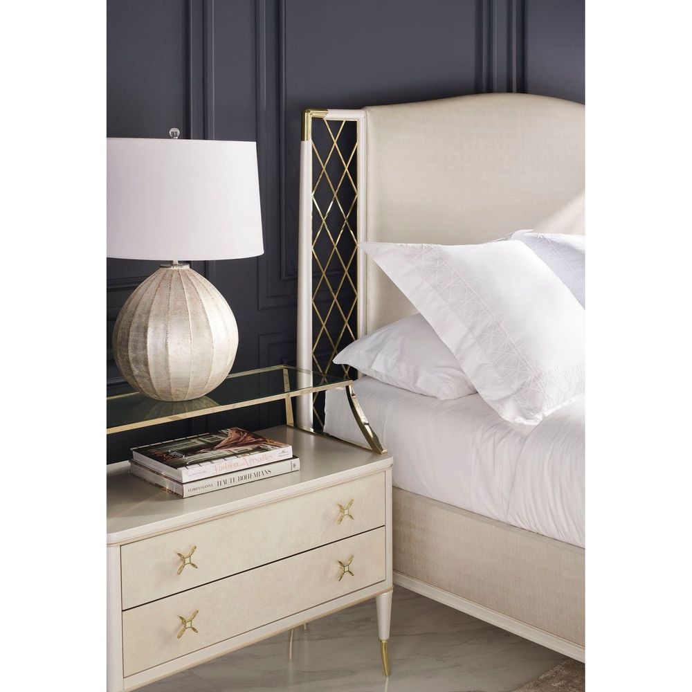 Nova - King - White, Gold, Beige