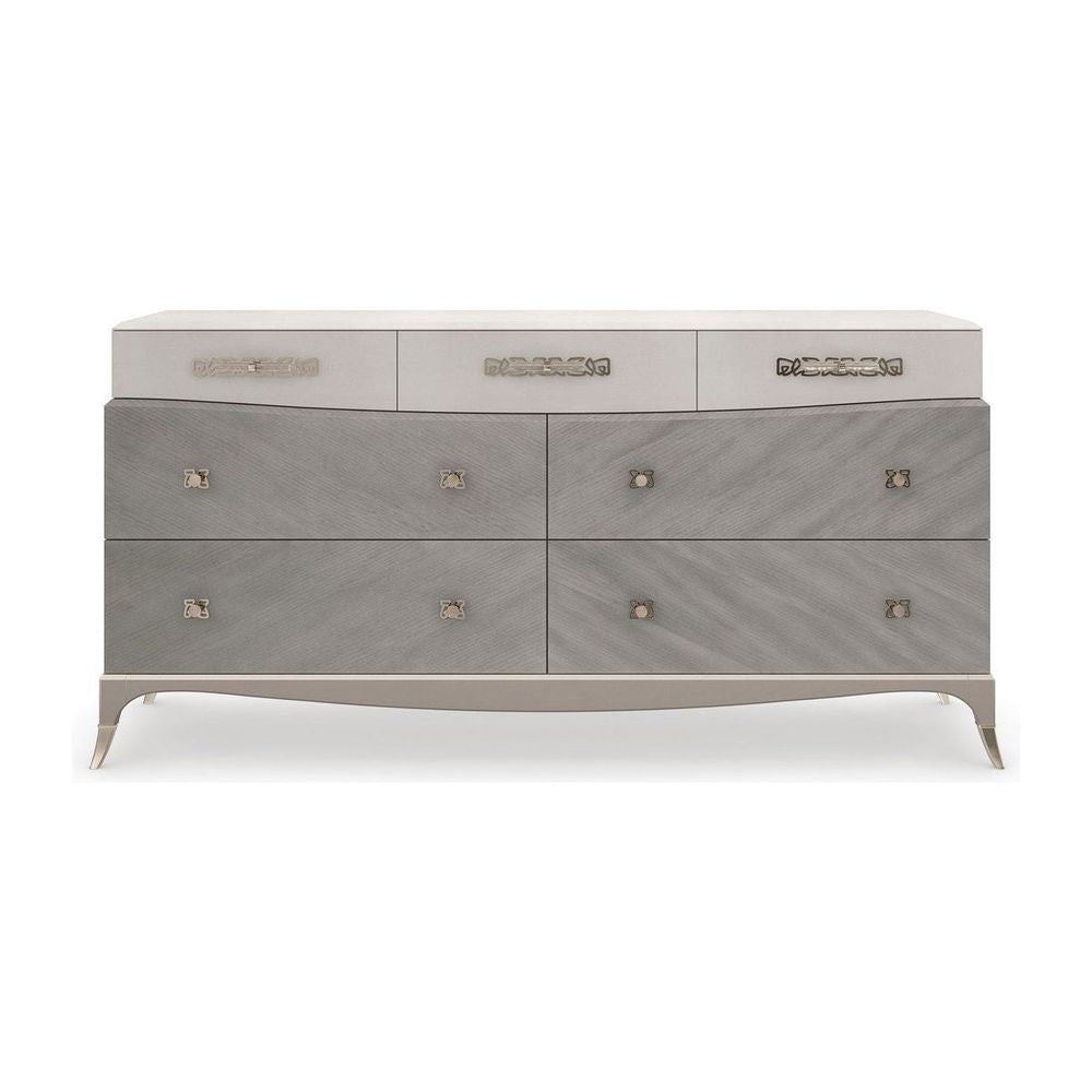 Dressers & Chests Cadence - Brown, Silver, Off White