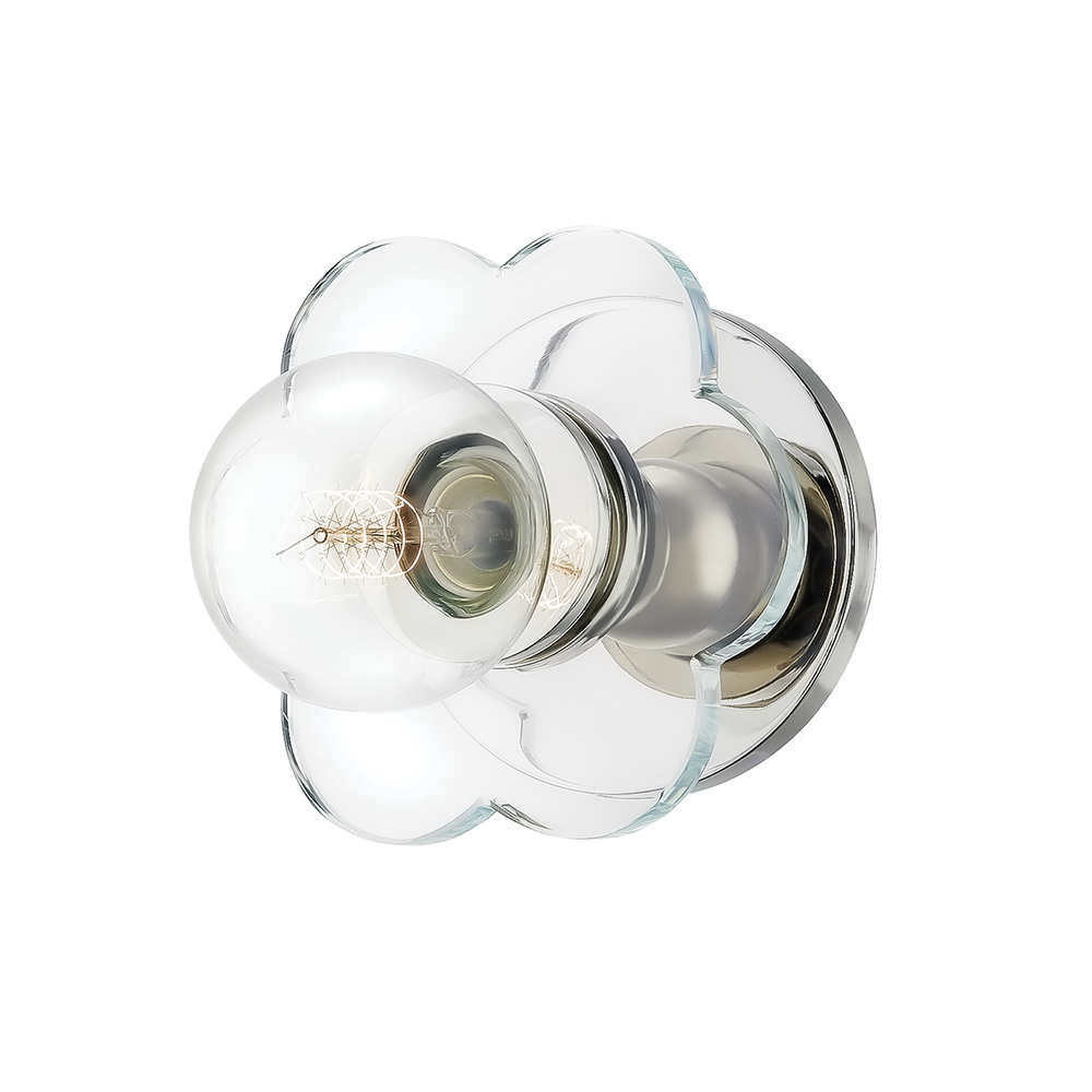 Alexa 1 Light Wall Sconce-Mitzi-HVL-H357101-PN-Outdoor Wall SconcesPolished Nickel-2-France and Son