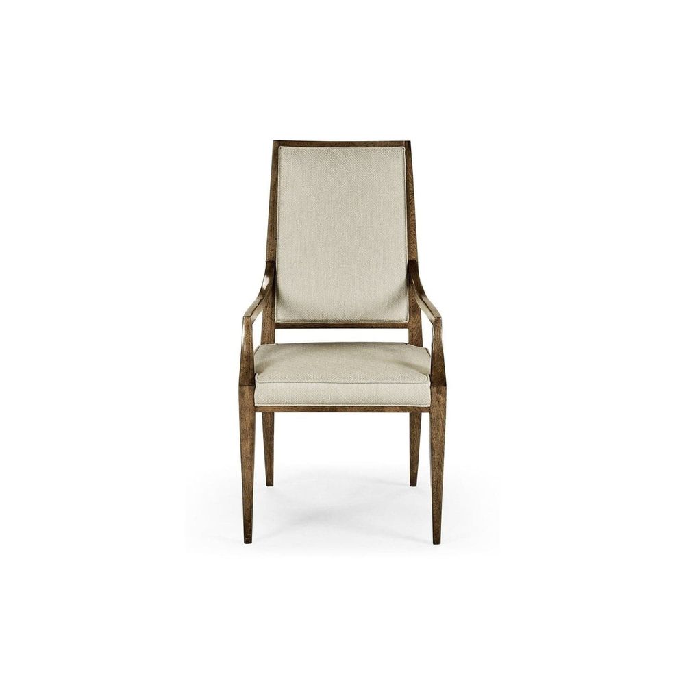 Barcelona Arm Chair-Jonathan Charles-JCHARLES-496063-AC-WBA-F200-Dining Chairs-5-France and Son