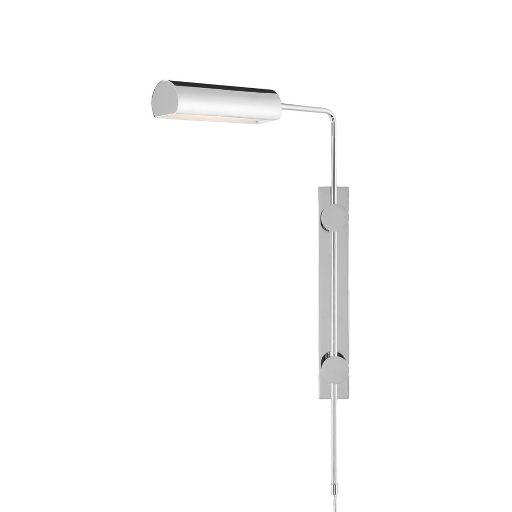 Satire Nickel Swing-Arm Wall Sconce