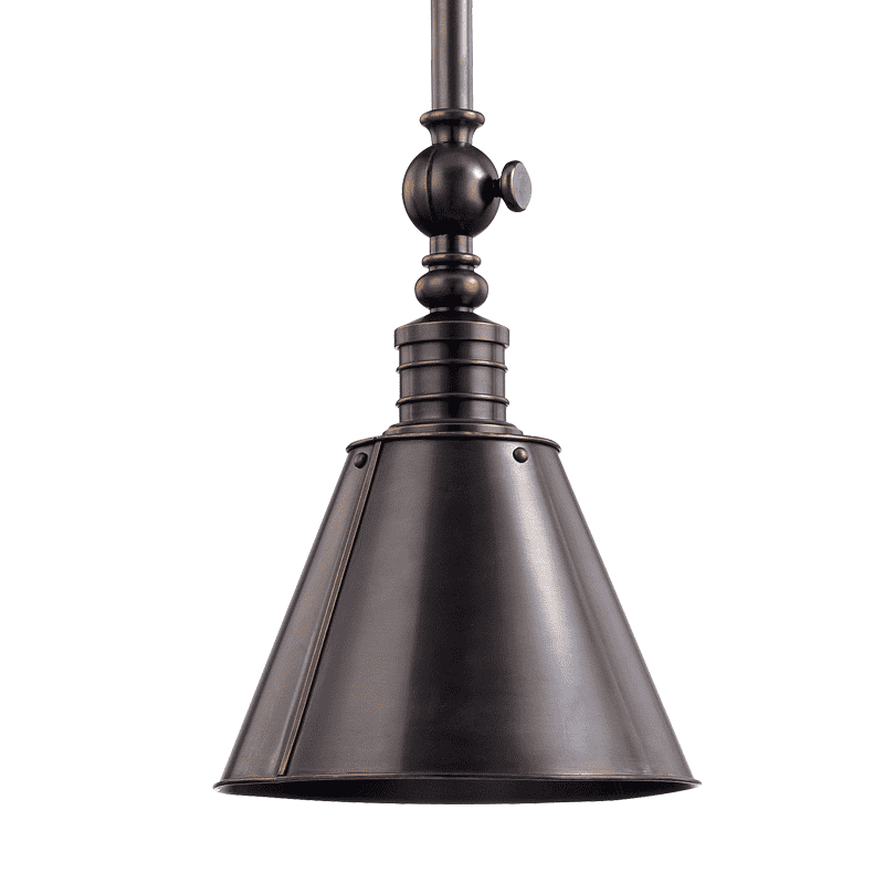 Darien 1 Light Pendant-Hudson Valley-HVL-9908-DB-PendantsDistressed Bronze-1-France and Son
