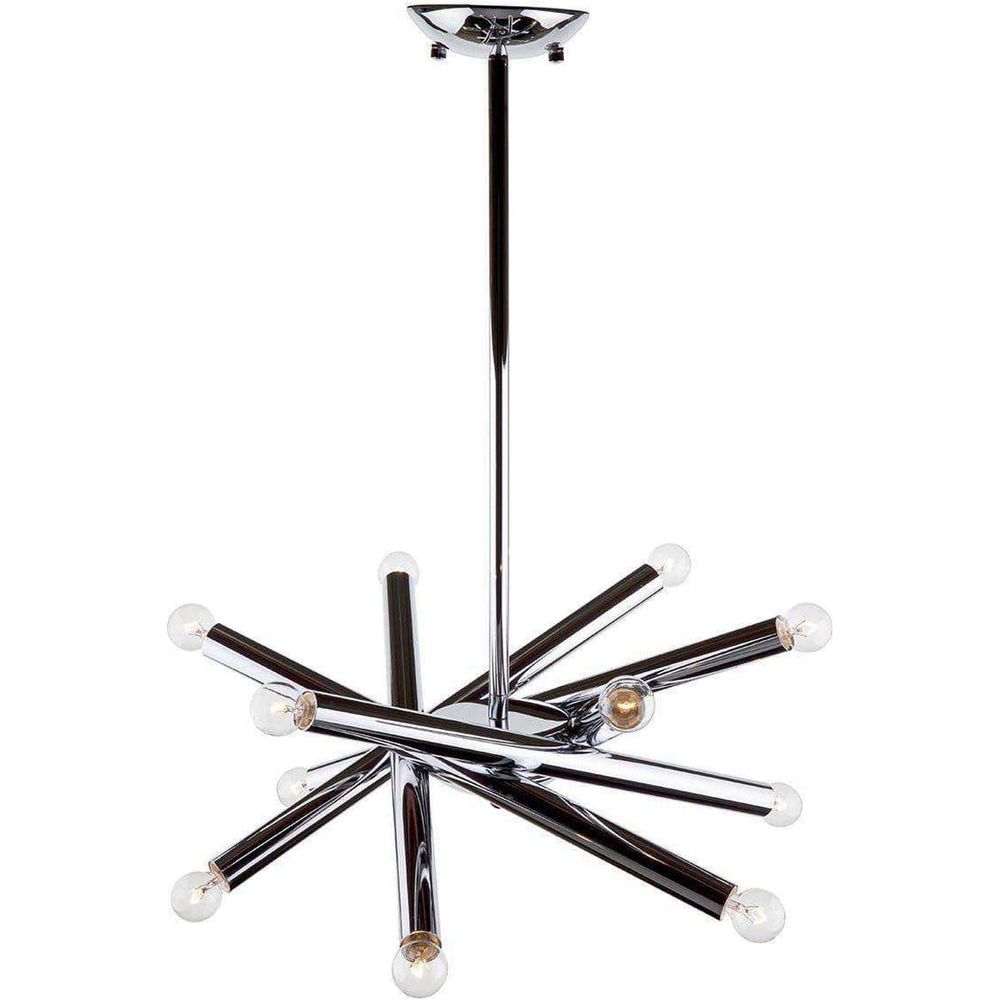 Modern Rowan Chandelier - Chrome Modern Suspension Lamp