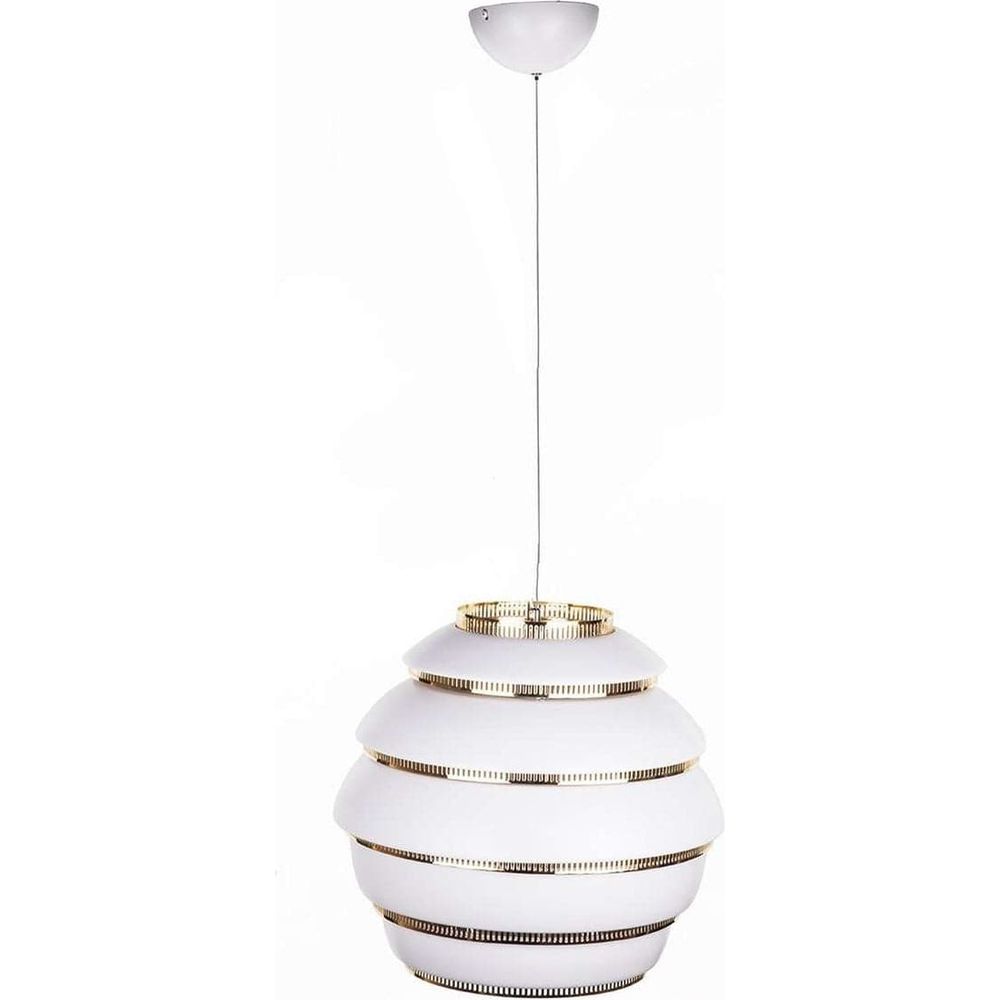 Mid-Century Modern Reproduction Beehive Pendant Lamp Inspired by Alvar Aalto