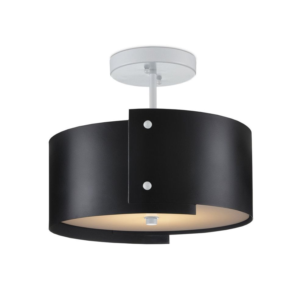 Ritsu Black Semi-Flush Mount